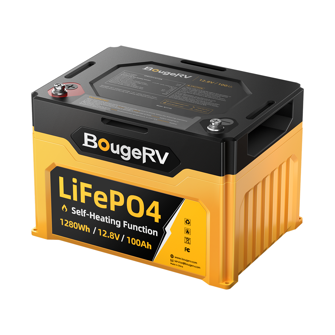 12V 1280Wh/100Ah Self-Heating LiFePO4 Battery