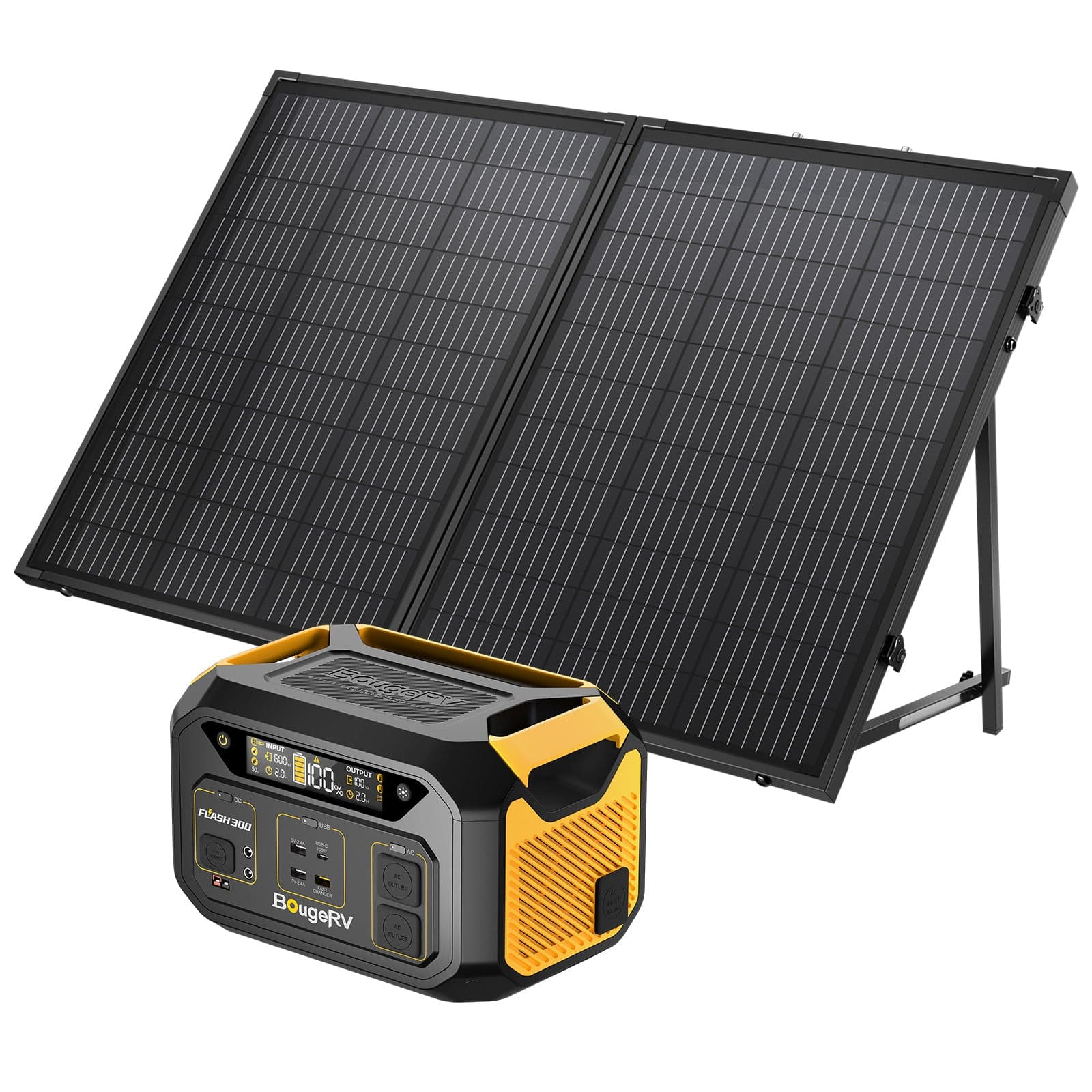 286Wh Power Station with 130W Solar Panel Kits