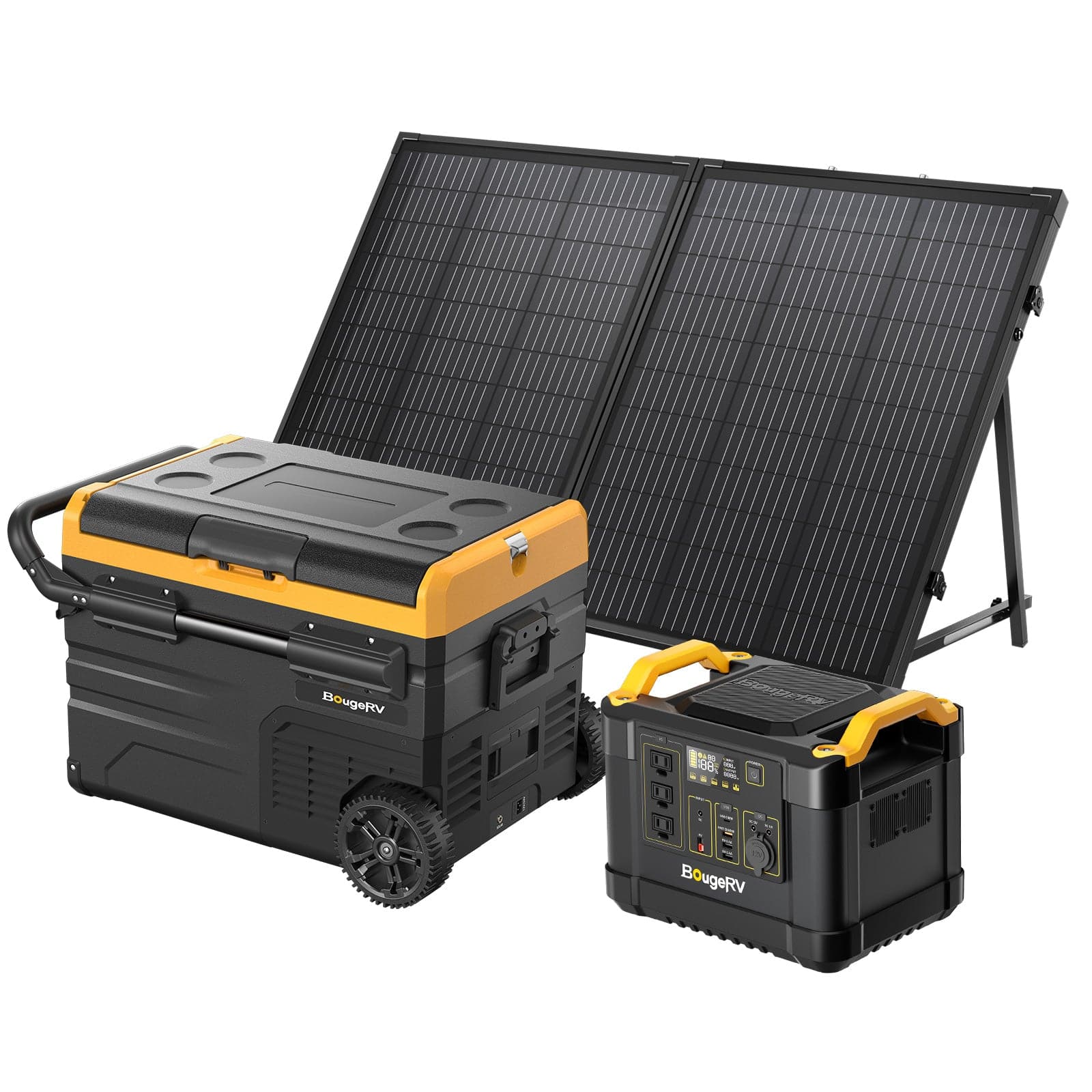 130W Portable Solar Kit for Outdoor Travel & Emergencies