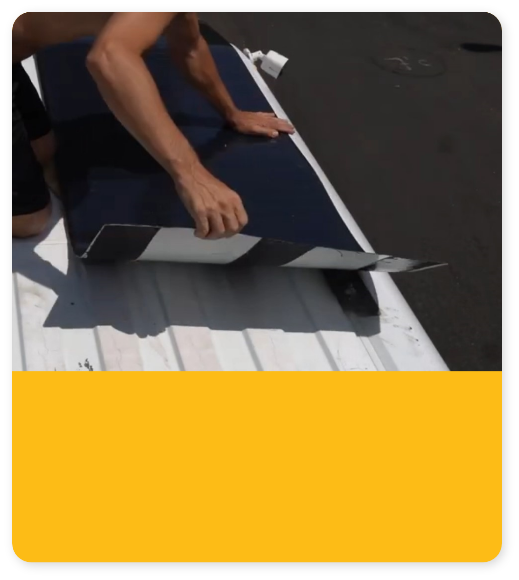 BougeRV CIGS solar panel are easy installation