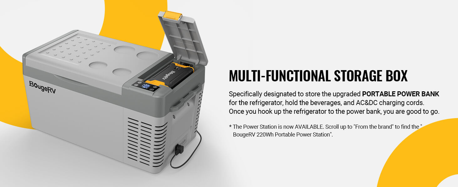 12V 30 Quart Portable Refrigerator for Camping