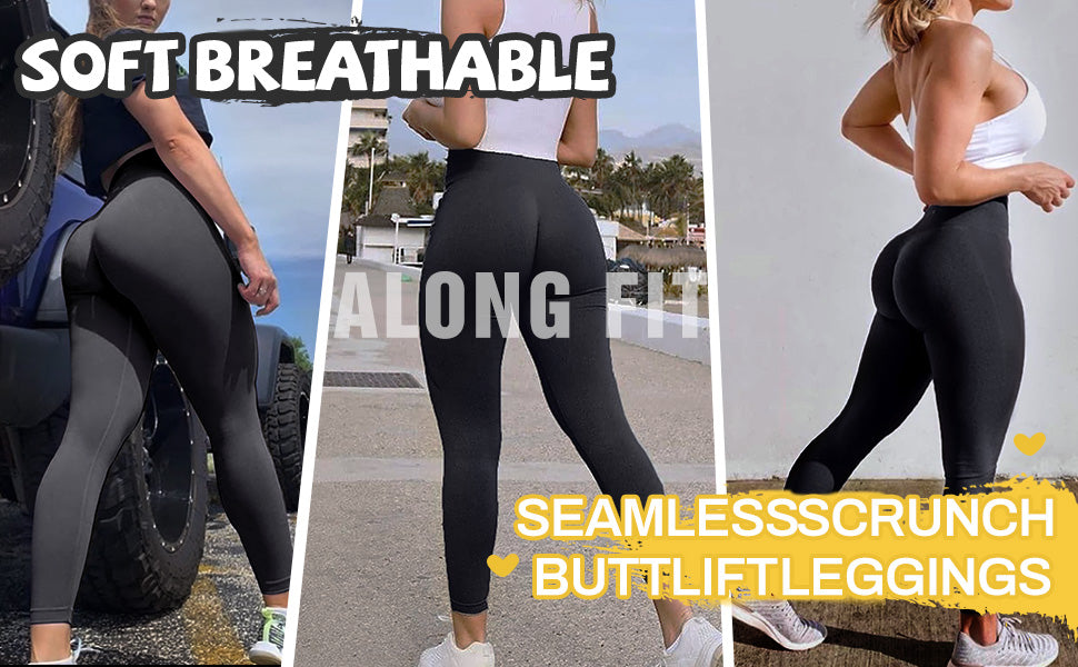 Fitness Leggings High Waist Tummy Control Butt Lifting Yoga Pants Soft Push  Up Seamless Skinny Women Fitness Leggings