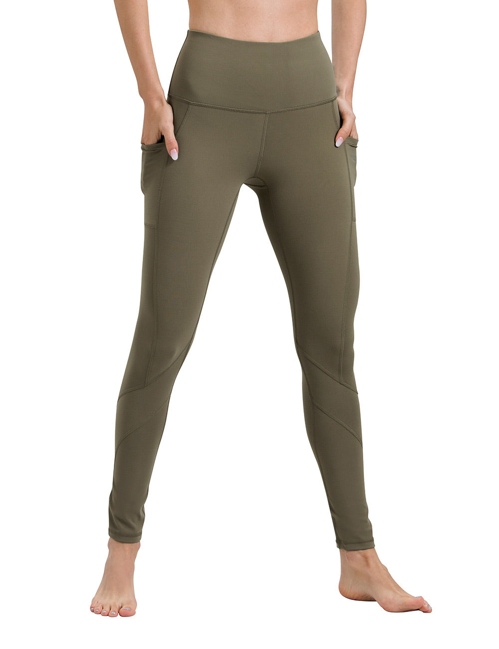 olive green yoga leggings