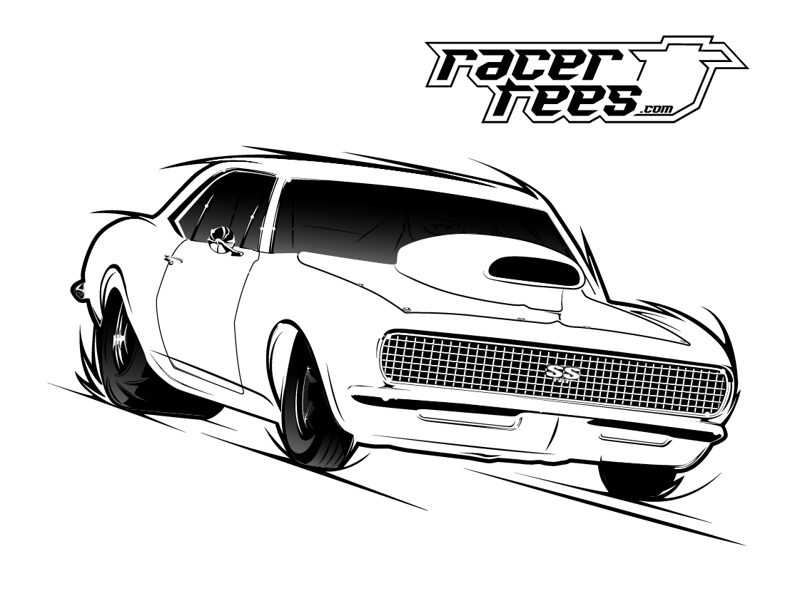 FREE Drag Racing Coloring Book Pages - Racer Tees