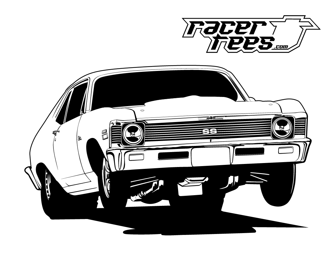 Drag Racing Coloring Pages