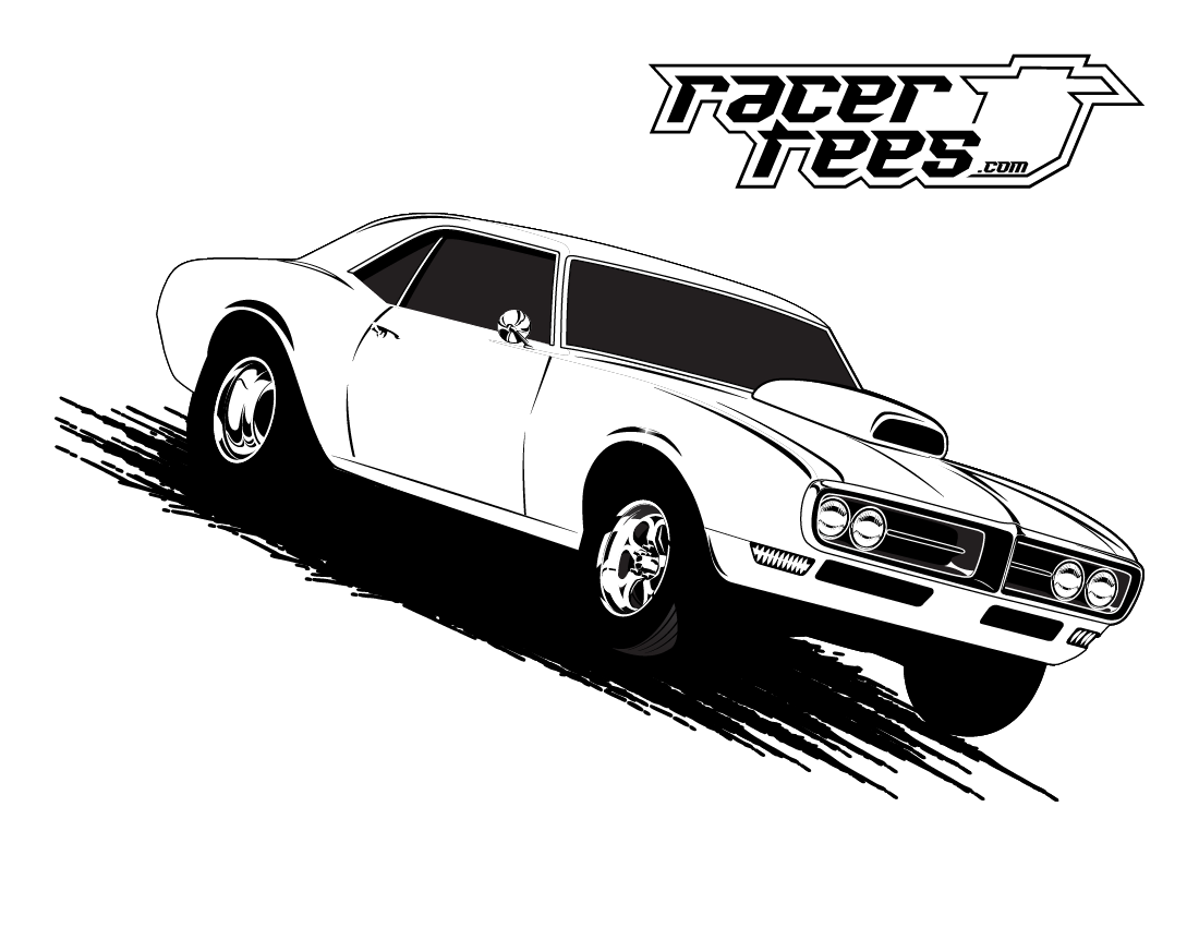 Drag Car Pages Coloring Pages