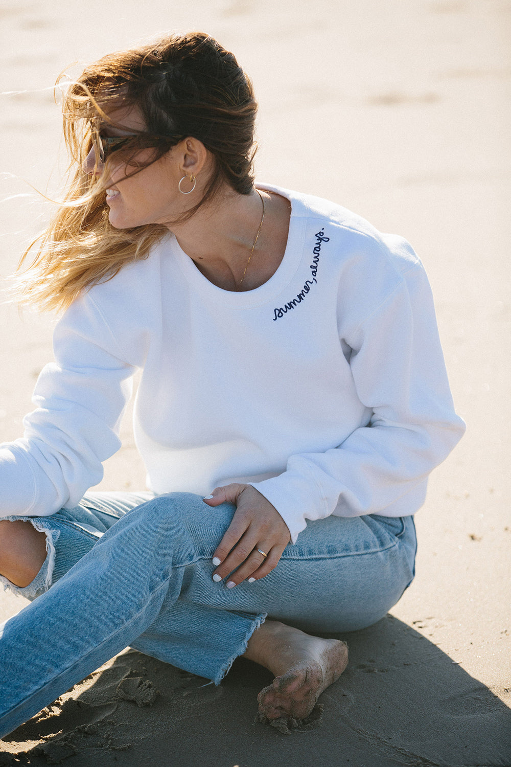 Summer, always crewneck sweatshirt