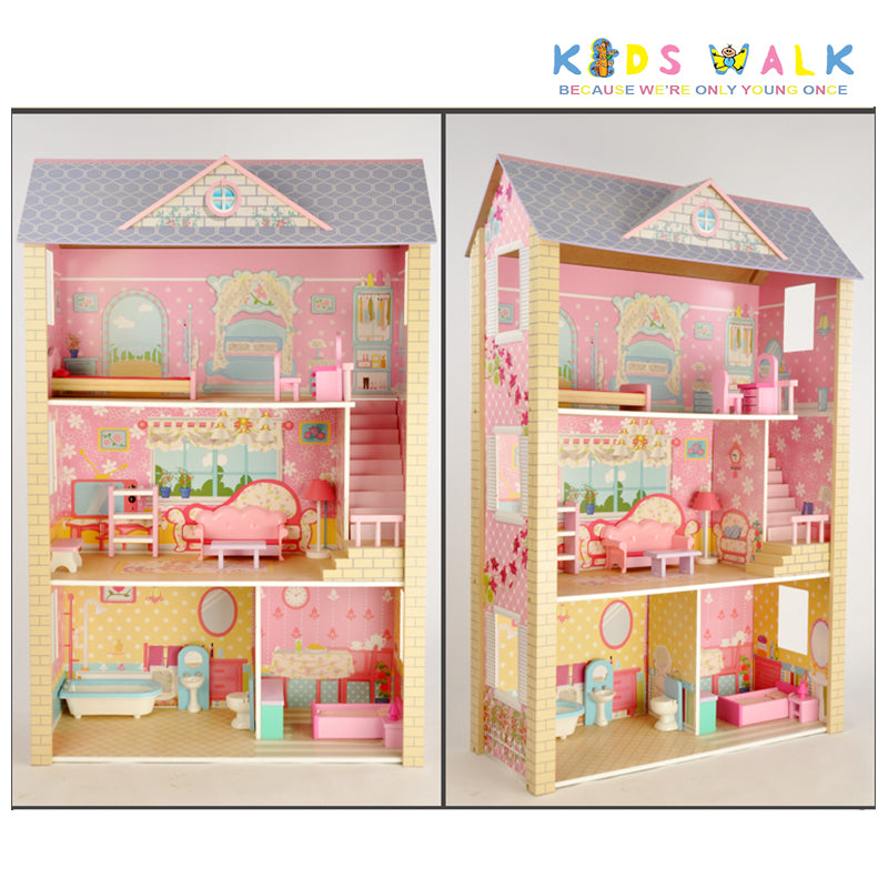 big wooden doll house