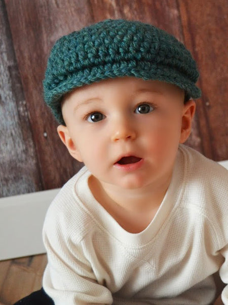 Heather green Irish wool newsboy hat | newborn - men's sizes golf cap ...