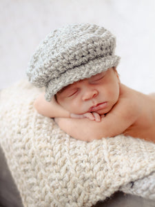 newborn newsboy cap