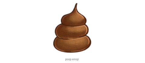 poop emoji for OH NO poo poo book by Jennie Bjorem speech pathologist