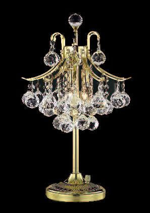 ZC121-8000TL13G/EC By Regency Lighting Toureg Collection 3 Light Table Lamps Gold Finish