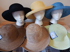 Wide brim hats in many colors