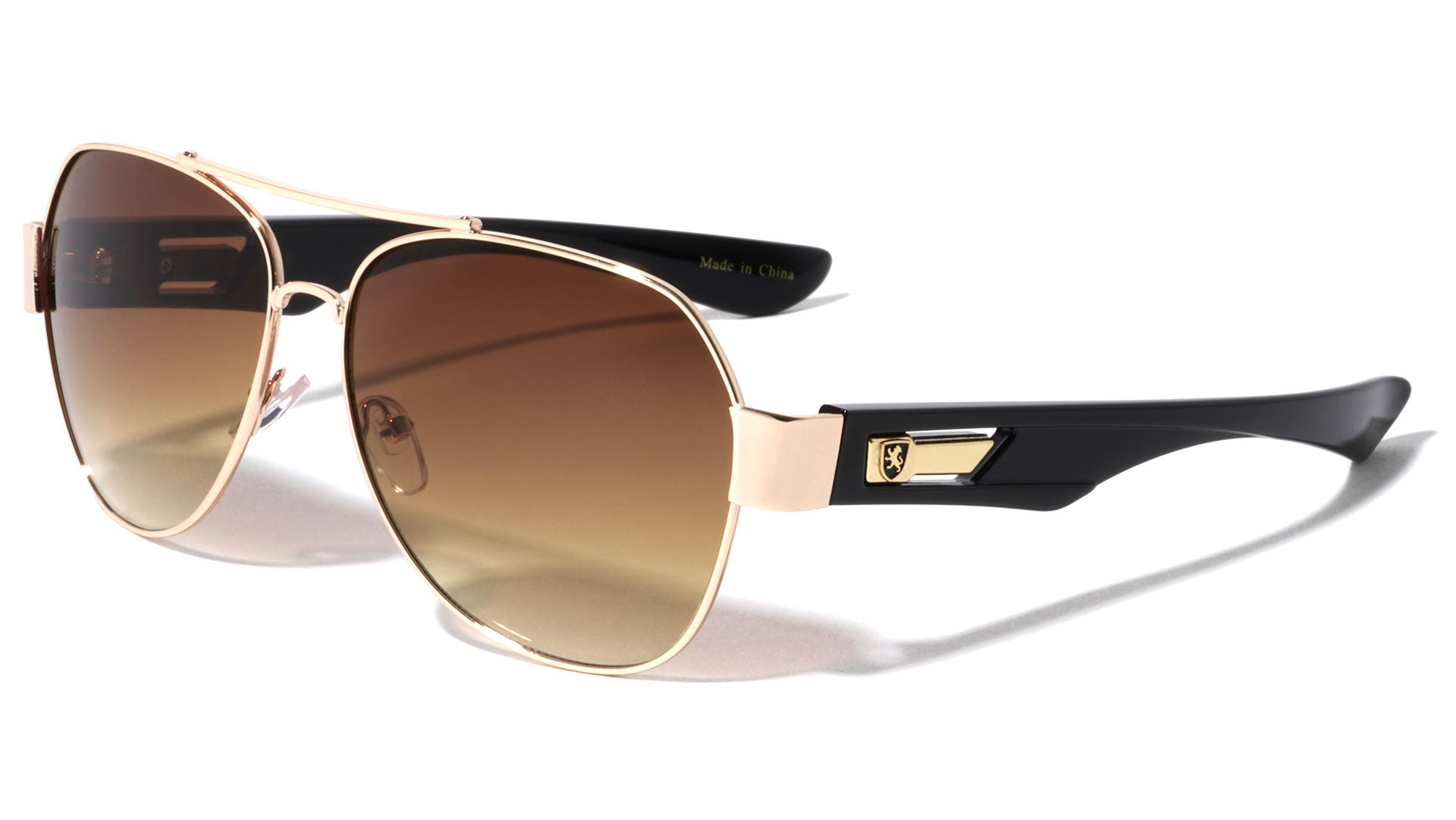 KN-M21037 KHAN Aviators Wholesale Sunglasses - Frontier Fashion, Inc.