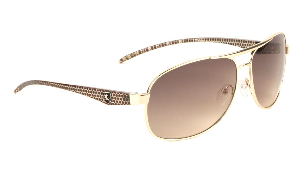 KN-M21039 KHAN Aviators Wholesale Sunglasses - Frontier Fashion, Inc.