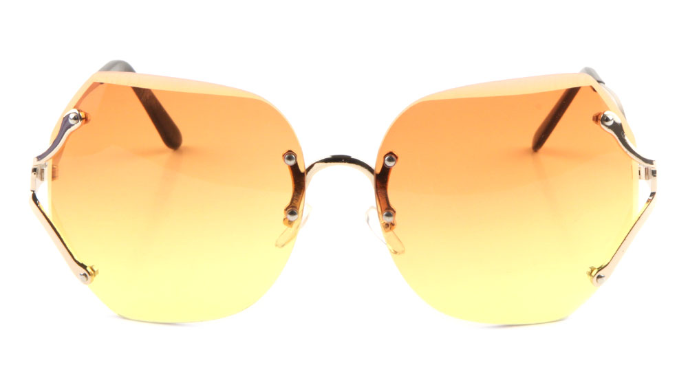 M10505-OC - Rimless Butterfly Womens Wholesale Sunglasses - Frontier  Fashion, Inc.