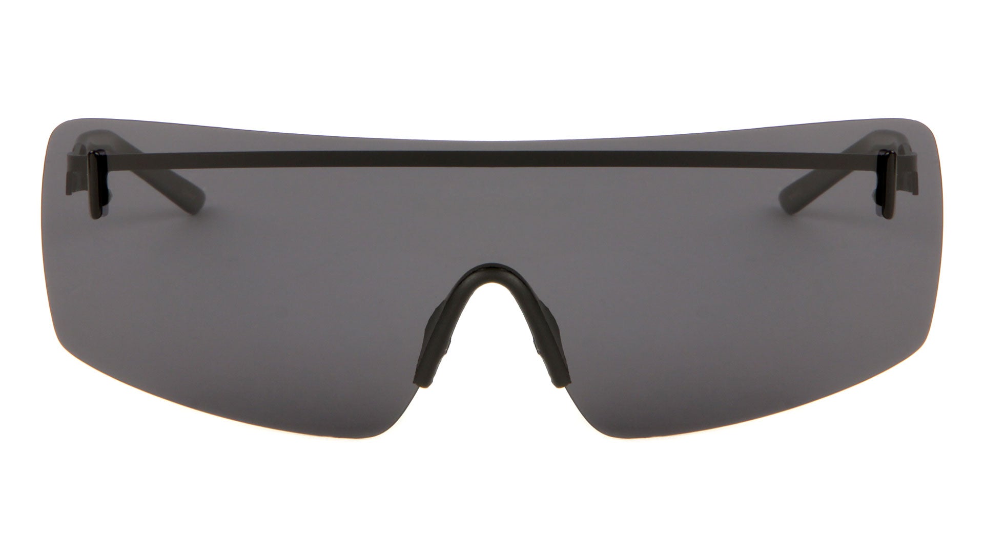Small Rimless Shield Solid One Piece Lens Wholesale Bulk Sunglasses ...