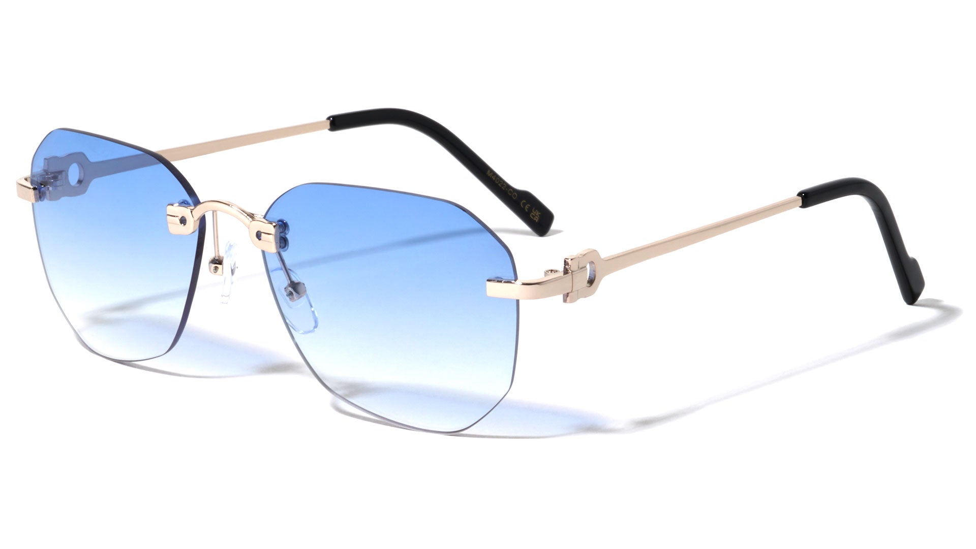 M4022 Co Rimless Rectangle Color Lens Wholesale Bulk Sunglasses Frontier Fashion Inc
