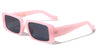 Crystal Color Frame Retro Rectangle Wholesale Sunglasses