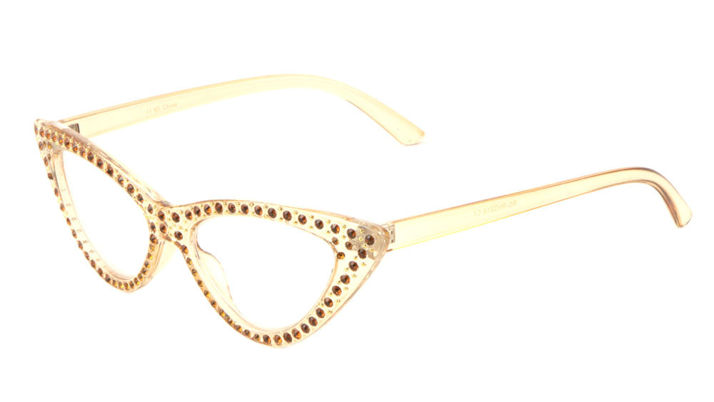 Reading Rhinestone Cat Eye Wholesale Glasses - Frontier Fashion, Inc.