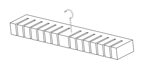 Patent 1 for Houndsbay Block Belt Hanger