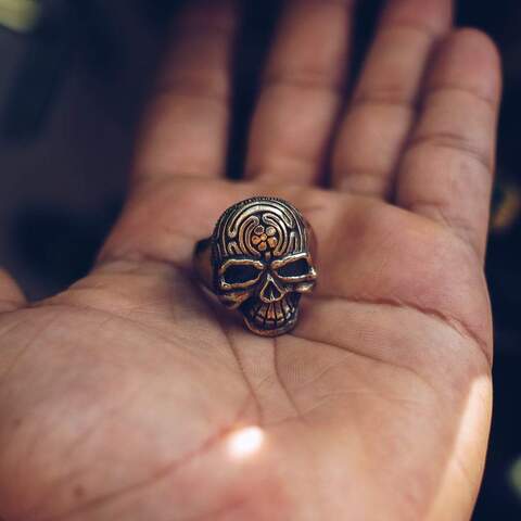 Consider the weight of the ring when wearing a skull ring