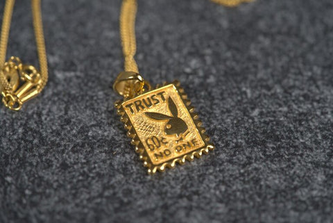 Gold-plated Playboy necklaces