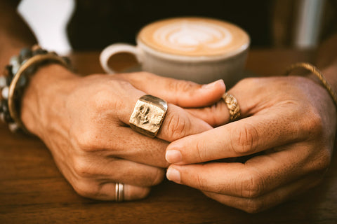 Modern-day men's rings