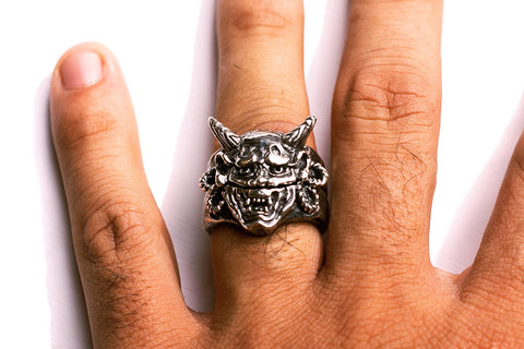 Mythical and demon skull rings