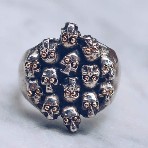 Skull eyes skull ring designs