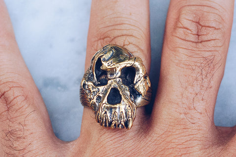 Hot Sale: 2016 Skeleton Skull Titanium Steel Mens Rings In Fashionable Men  Mens Jewelry From Commo_dpp, $0.86 | DHgate.Com