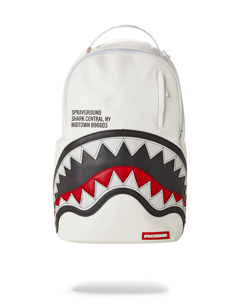 Sprayground Kids Sharks In Paris Mean & Clean Backpack B2947 White/Red