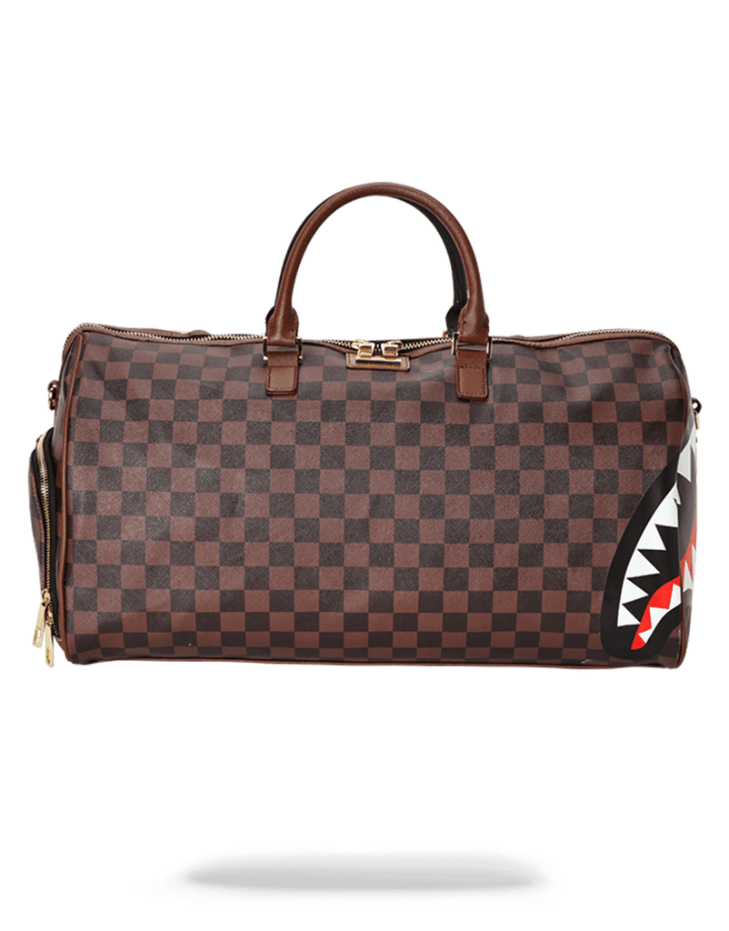 sprayground shark duffle