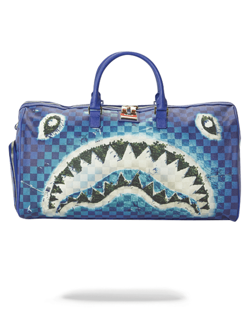 sprayground shark duffle