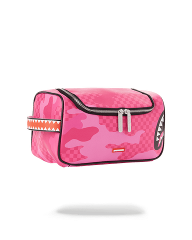 Sprayground Anime Camo Toiletry Bag In Fuchsia,pink | ModeSens