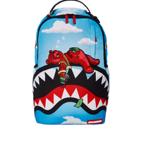 Sprayground Rip Me Open Vinyl Red Backpack Books Bag Sharks School Laptop  B4532