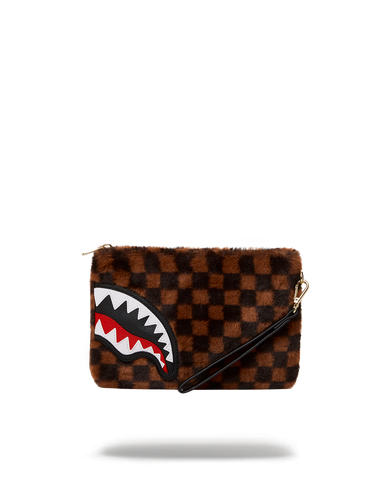 Shop Sprayground Fur Sharks in Paradise Crossbody Bag 910B4934NSZ brown