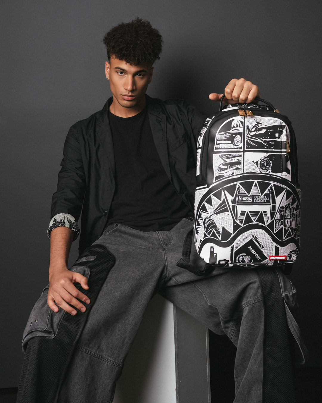 Sprayground Sharks In Paris The Rizz Backpack (DLXV)