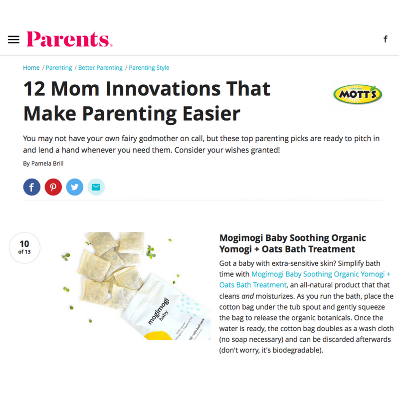 mogi mogi baby is featured on parents.com