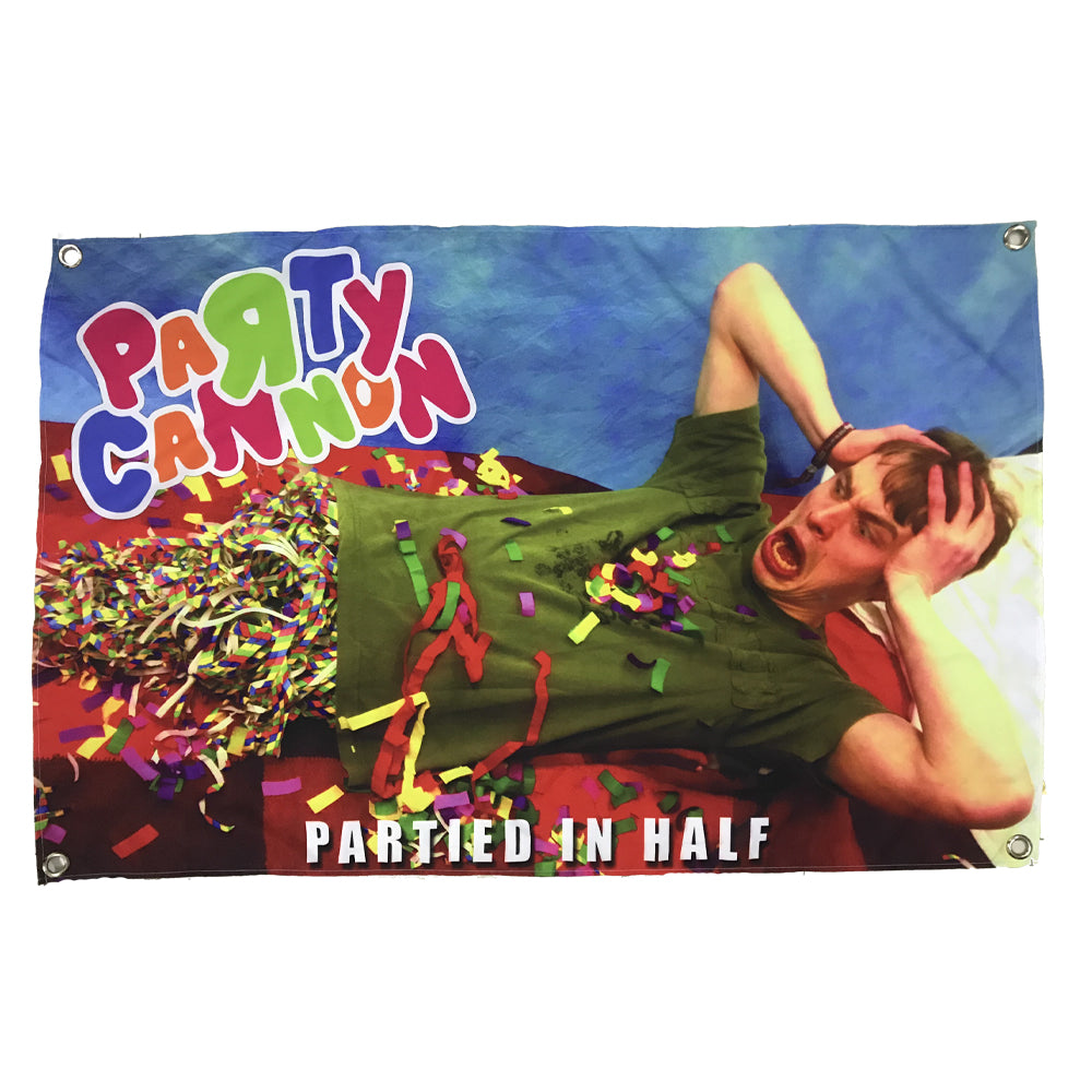 Party Cannon - Partied in Half (Flag) — Gore House Productions