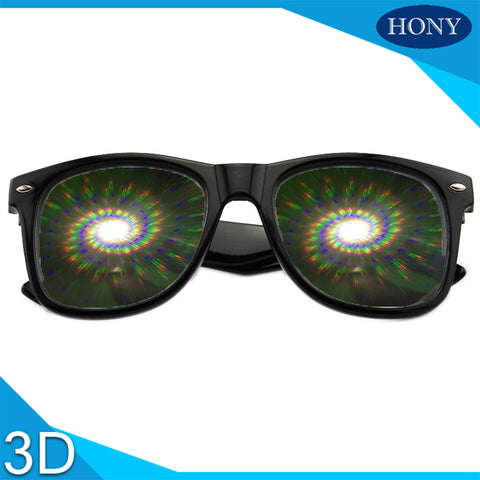 spiral diffraction glasses