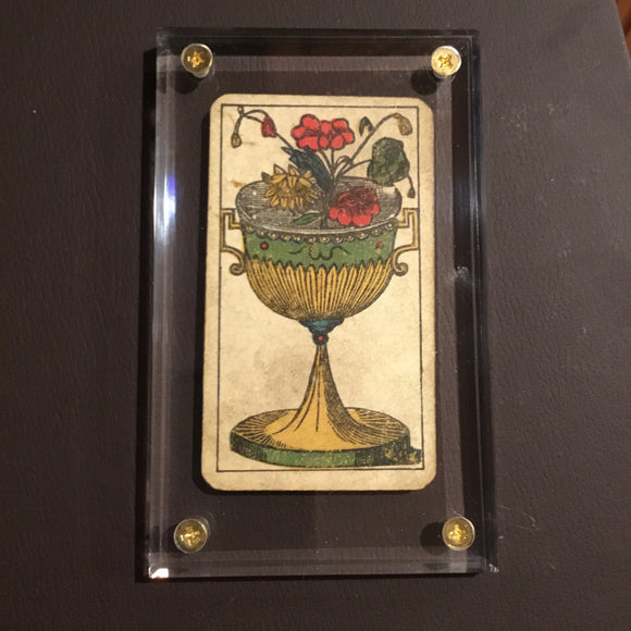 “Ace of Cups”-Authentic Antique Tarot Card 1930