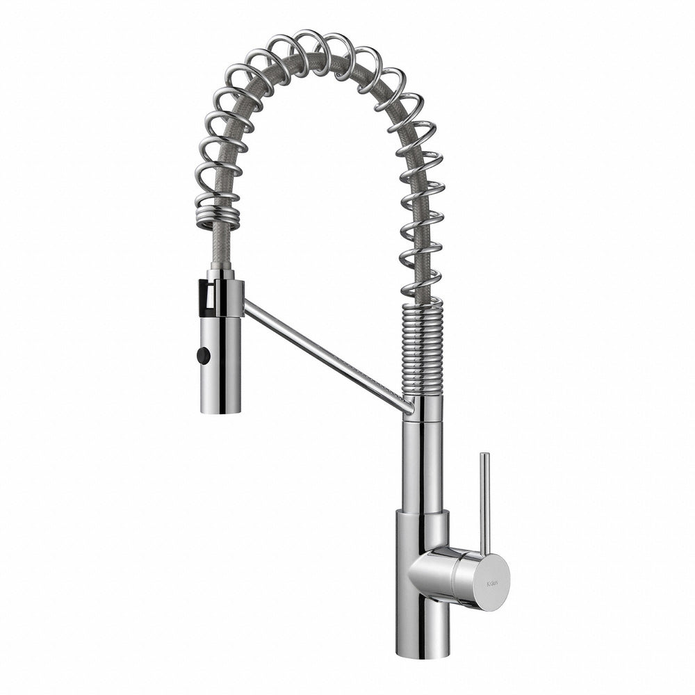 Kraus Oletto Single Handle Commercial Style Kitchen Faucet With Dual F Niagara Faucets
