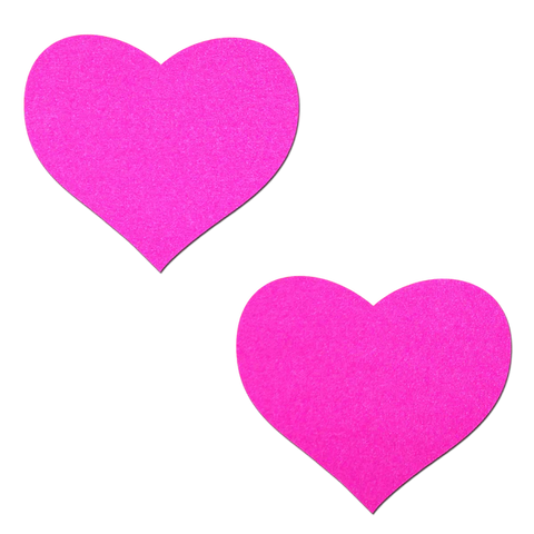 Love: Neon (Blacklight Reactive) Heart Nipple Pasties