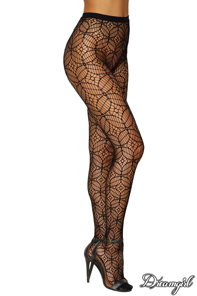 Geometric Net Pantyhose