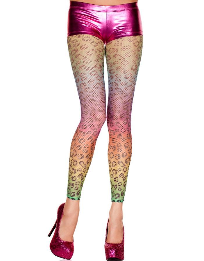 Leopard Fishnet Leggings