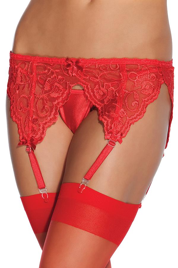 French Lace Garter Belt