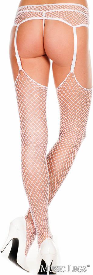 Net Thigh Hi & Garterbelt