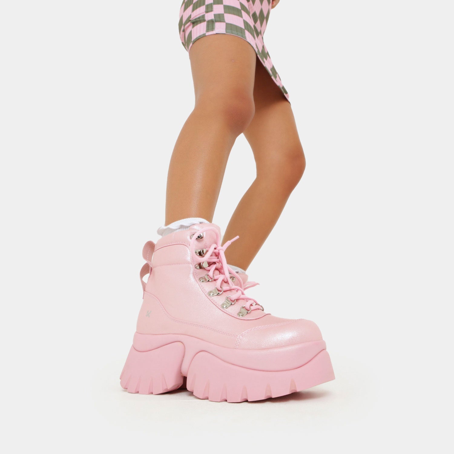 Gooey Bubblegum Platform Boots