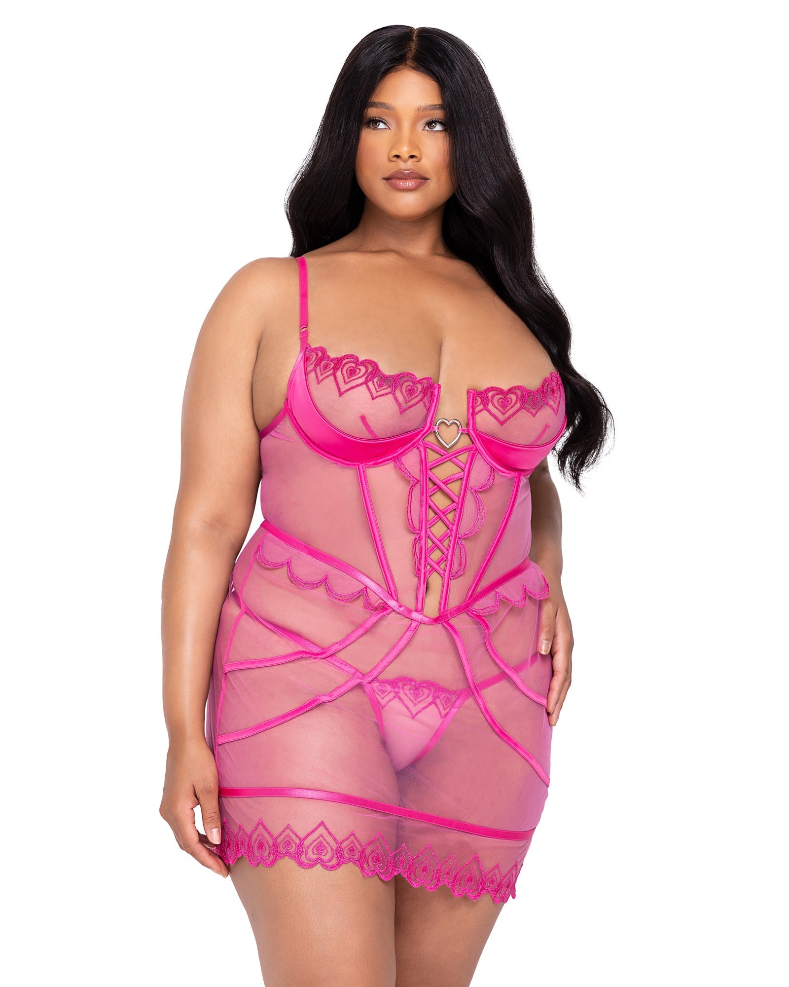 Bubblegum Heart Slip 2-Piece Set